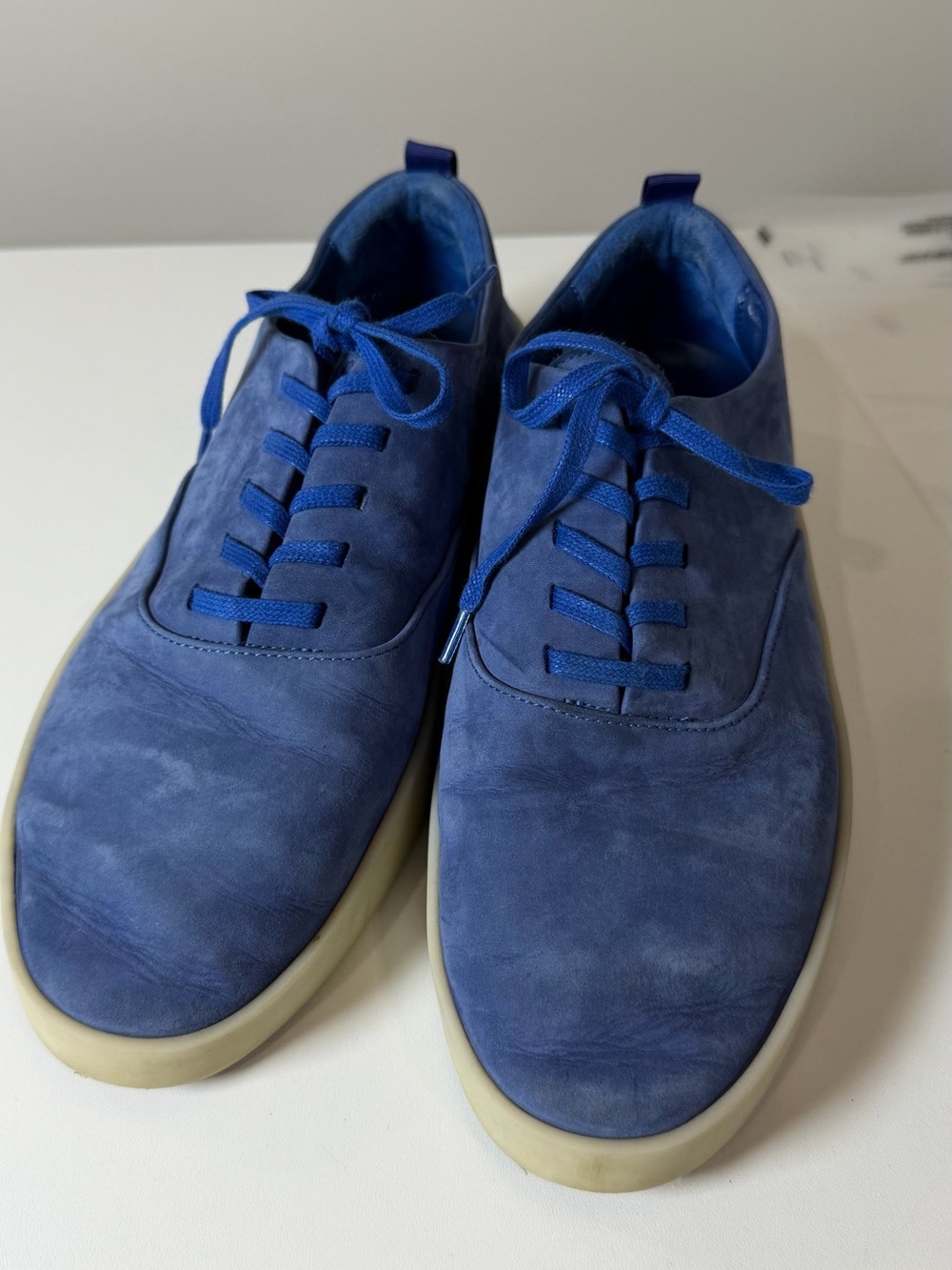 Men's Wolf & Shepard Cruise Size 12 Suede Casual Sneakers in Cobalt Blue